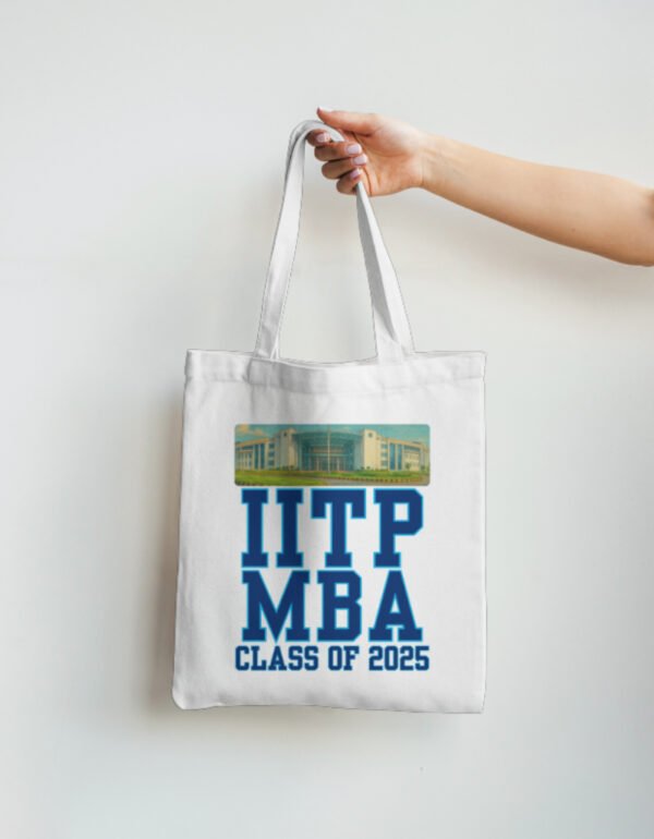 IITP MBA C25 WHITE TOTE BAG NON ZIPPER